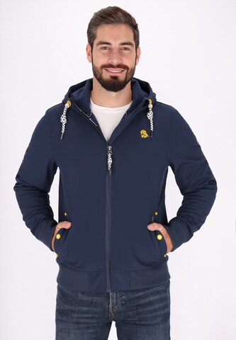 Schmuddelwedda - Chaqueta funcional en azul: frente