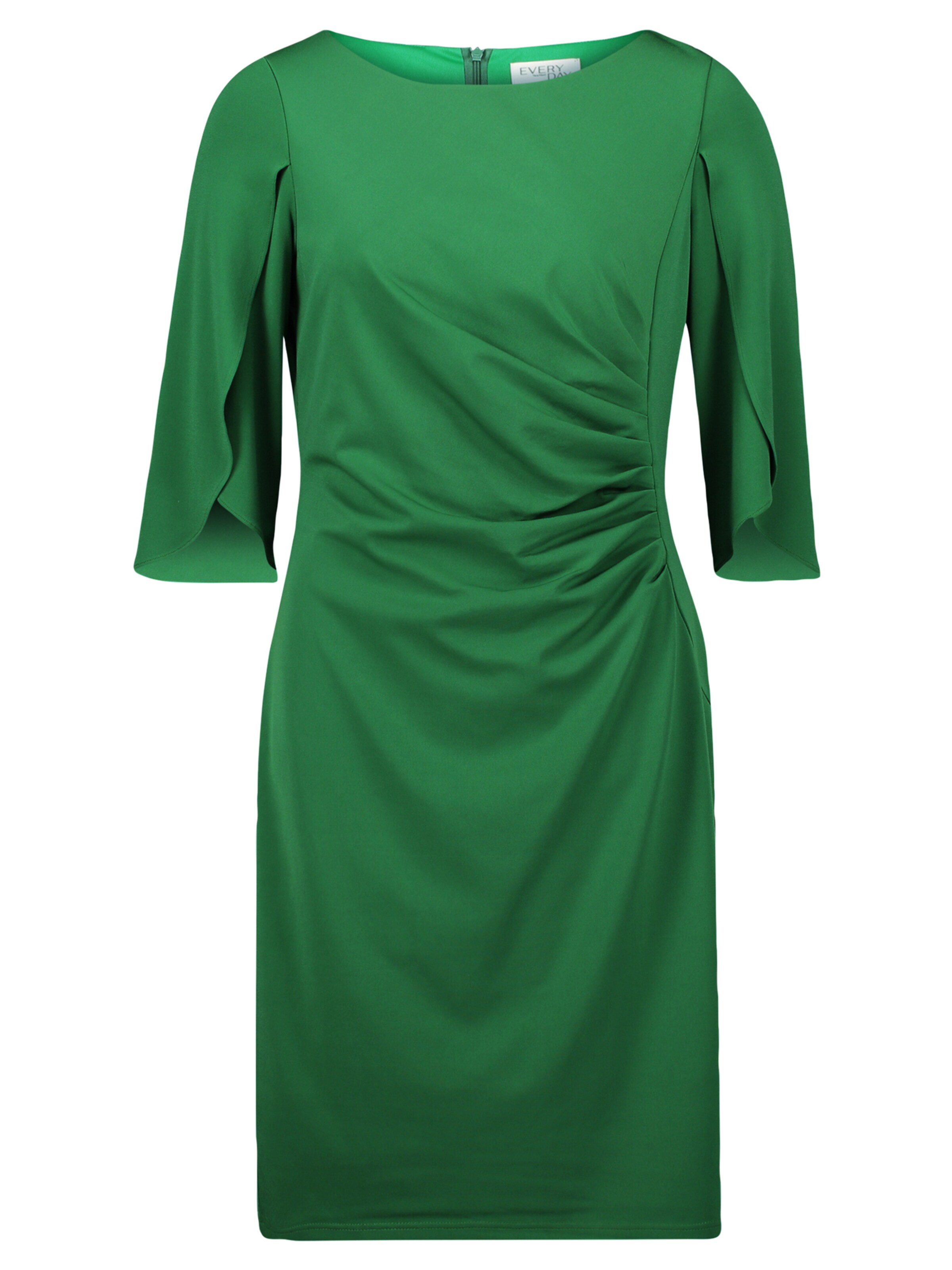 Vera Mont Jerseykleid mit 3/4 Arm in Grün: Vorderseite