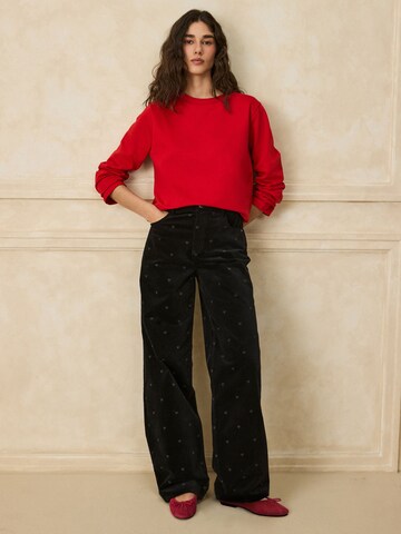 Next Wide Leg Hose in Schwarz