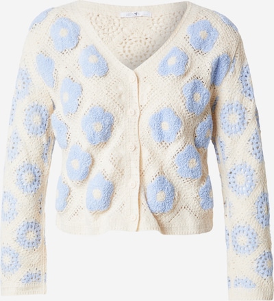 Hailys Cardigan 'Ba44lou' i XS-S i elfenben / lyseblå, Produktvisning