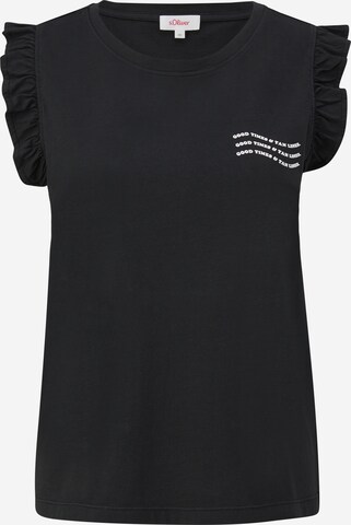 s.Oliver Shirt in Black: front