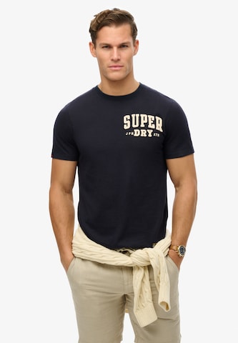 Superdry Shirt 'Athletic Vintage' in Blue: front