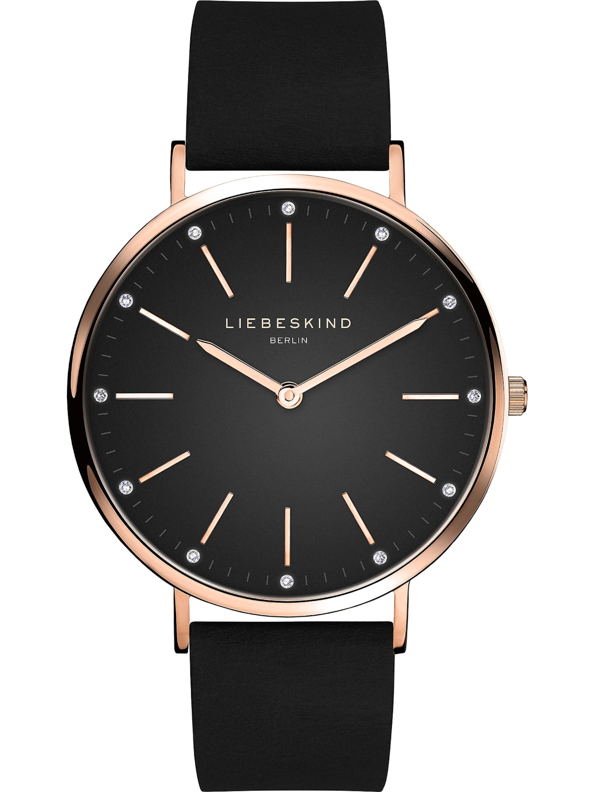 Liebeskind Berlin Uhr in Schwarz: Vorderseite