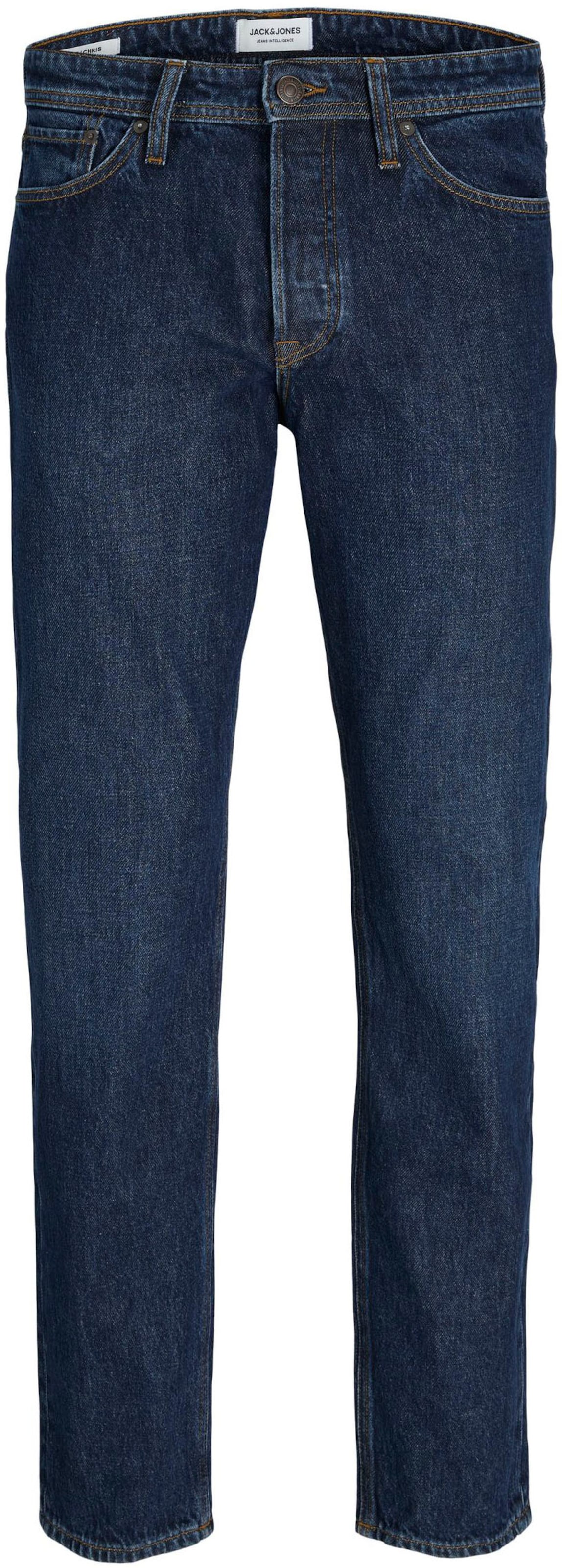 Jeans de la JACK & JONES pe albastru: față