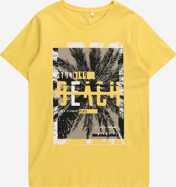 NAME IT - Camiseta 'VICTOR' en amarillo: frente