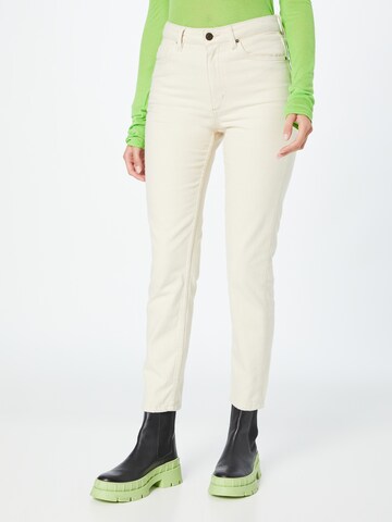 AMERICAN VINTAGE Slimfit Jeans i beige: framsida