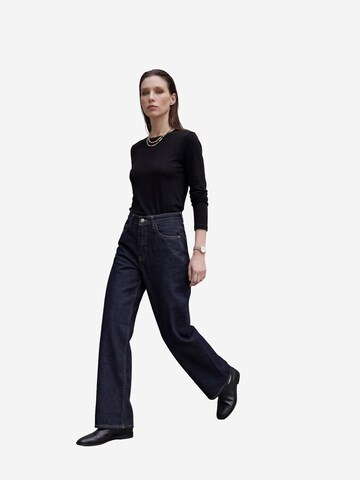 My fashion - Perna larga Calças de ganga em azul