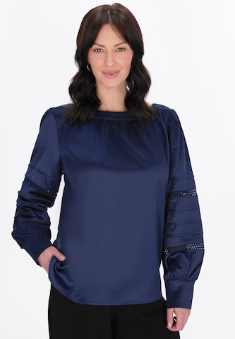 usha BLACK LABEL Blouse 'Elegant' in Blue: front