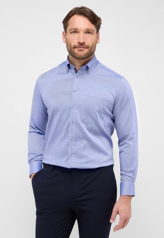ETERNA Comfort fit Overhemd in Blauw: voorkant