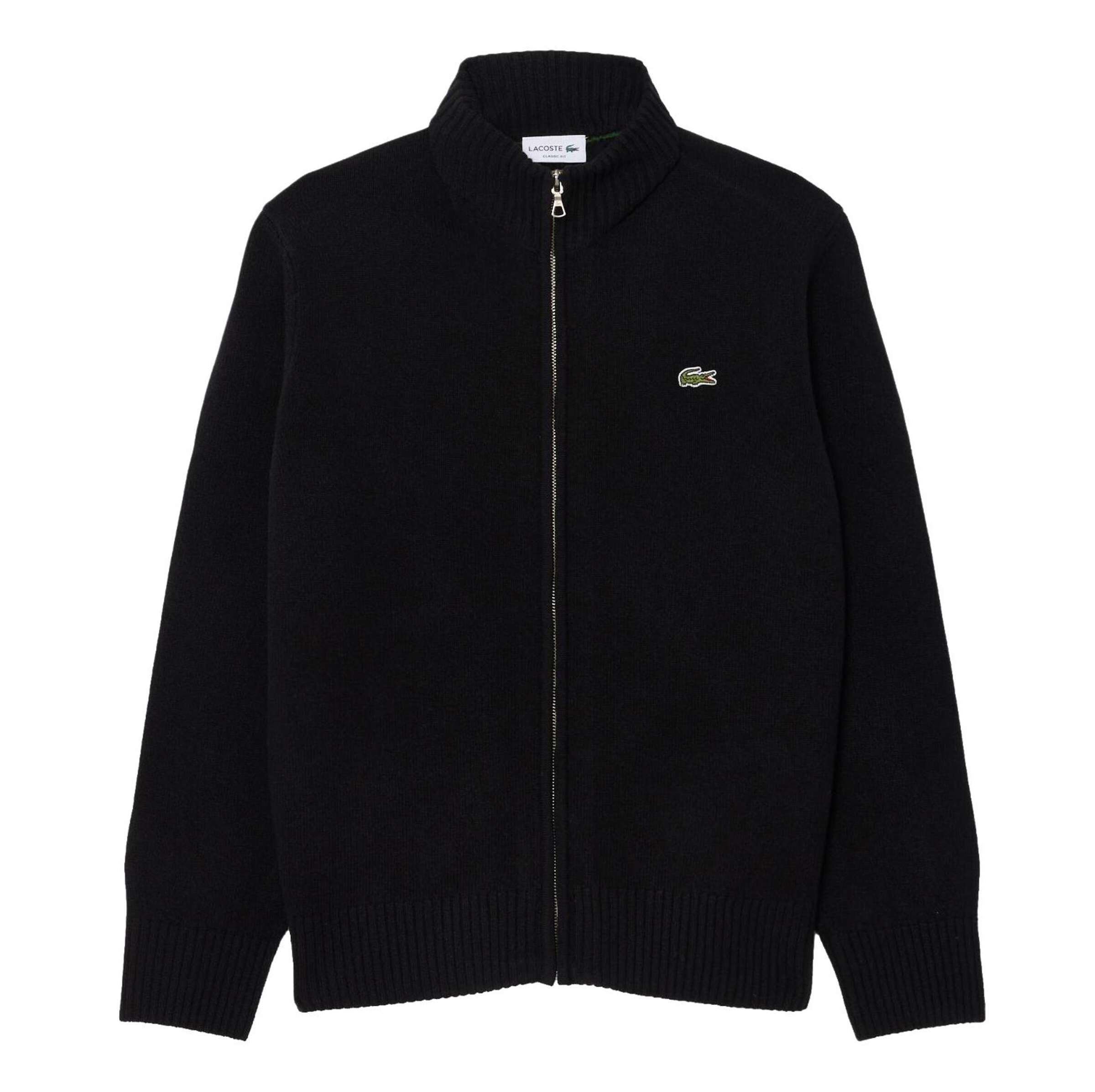 LACOSTE Sweatjacke in Schwarz: Vorderseite
