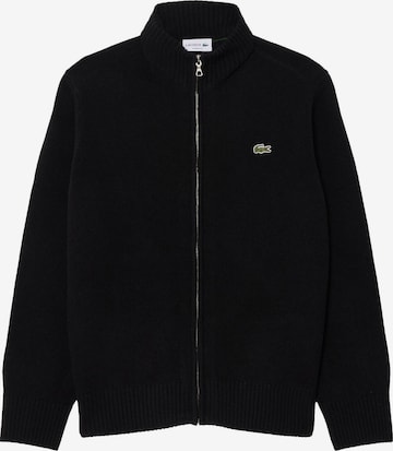 LACOSTE Sweatjacke in Schwarz: Vorderseite