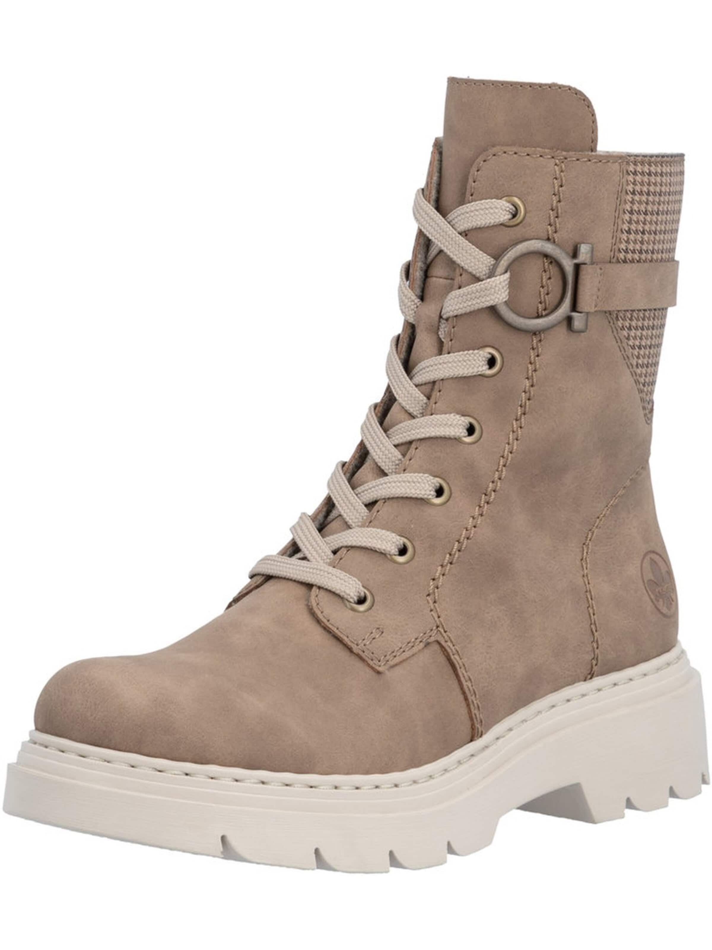 Rieker Veterlaarsjes in Beige: voorkant