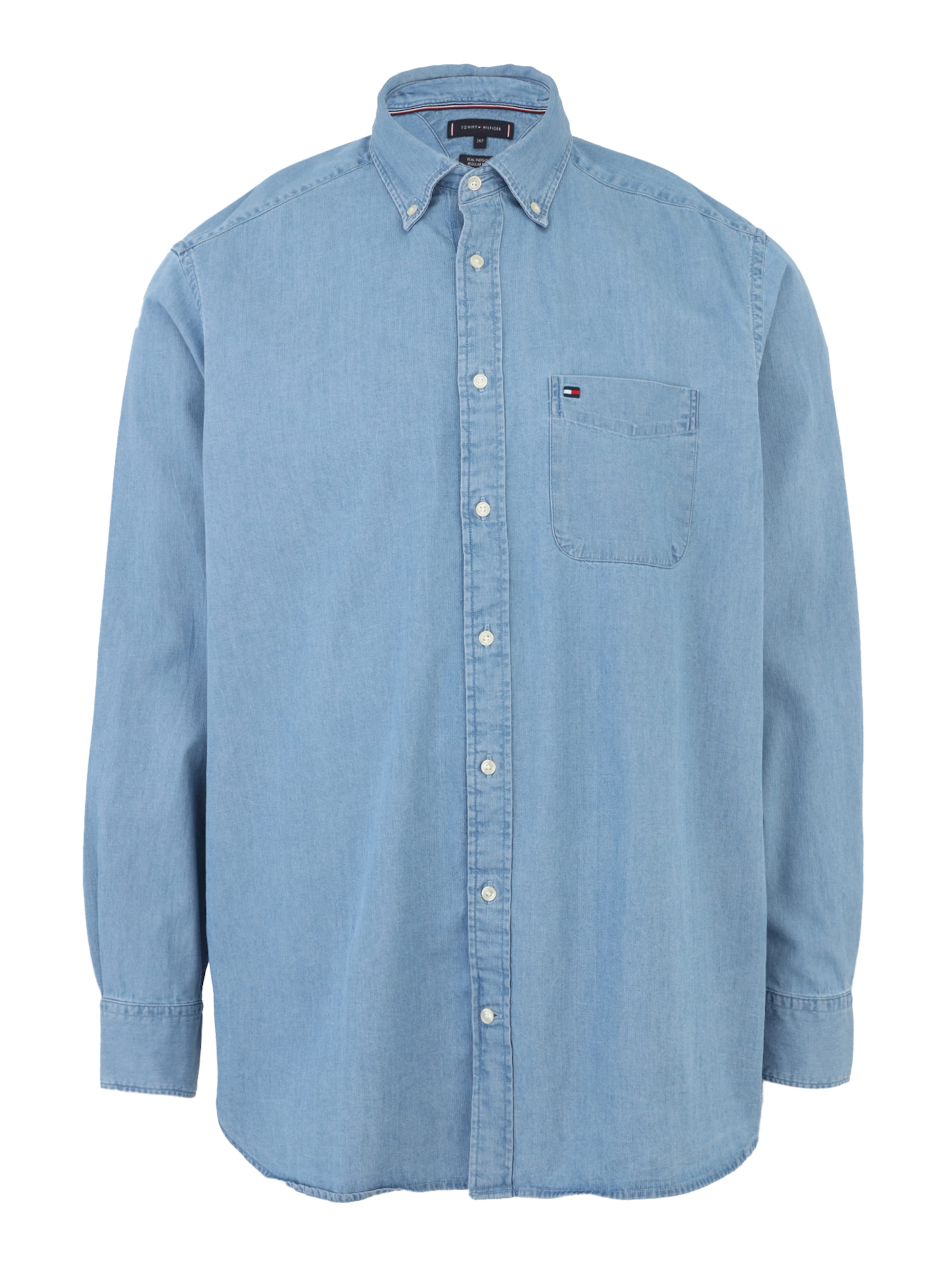 Tommy Hilfiger Big & Tall Hemd in blue denim, Produktansicht