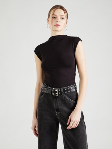 Gina Tricot Top in Zwart: voorkant