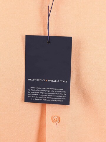 Suitable Regular fit Button Up Shirt in Orange
