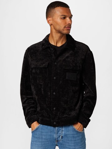 Calvin Klein Jeans Between-season jacket in Black: front