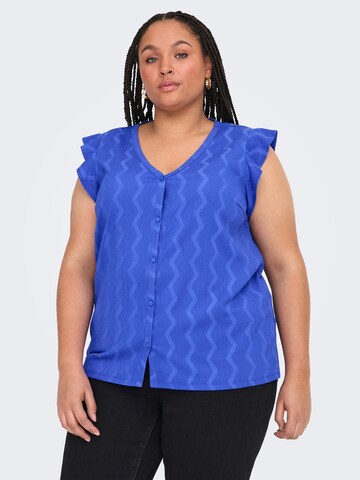 ONLY Carmakoma Bluse 'CARDia' i blå