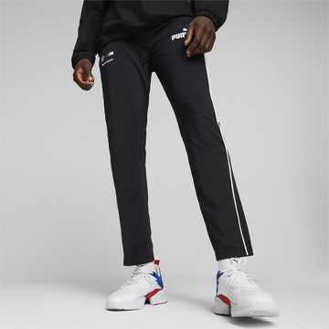 PUMA Slim fit Workout Pants 'BMW M Motorsport MT7 Slim' in Black: front