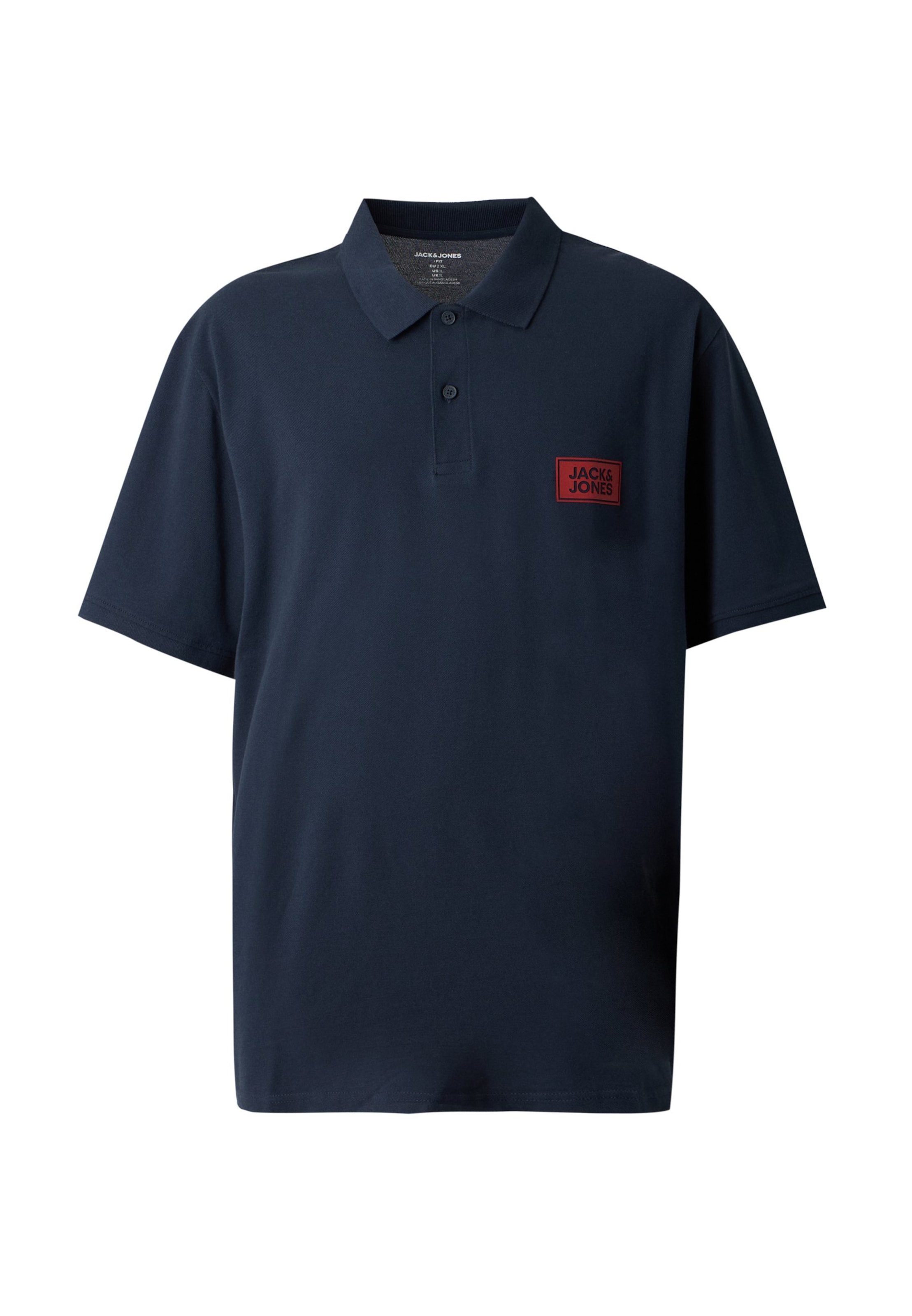 Tricou 'JJRUSH' de la Jack & Jones Plus pe albastru: față
