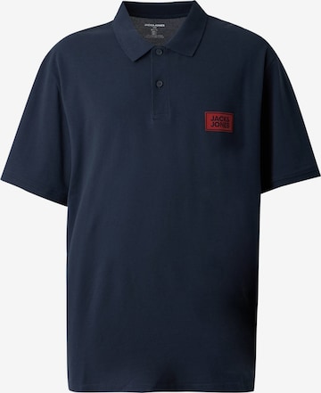 Jack & Jones Plus Majica 'JJRUSH' | modra barva: sprednja stran