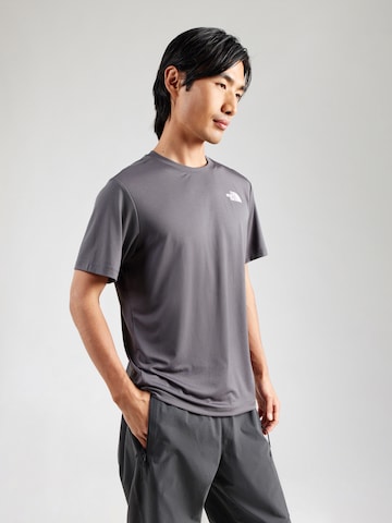 THE NORTH FACE Λειτουργικό μπλουζάκι σε γκρι: μπροστά