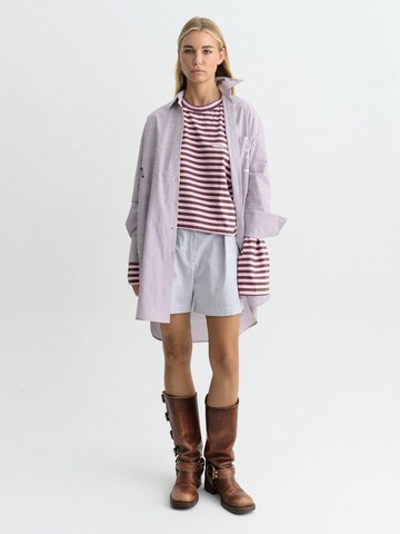 FEMSSY Tunika 'TUNIC STRIPE DRESS BLUE' i lilla