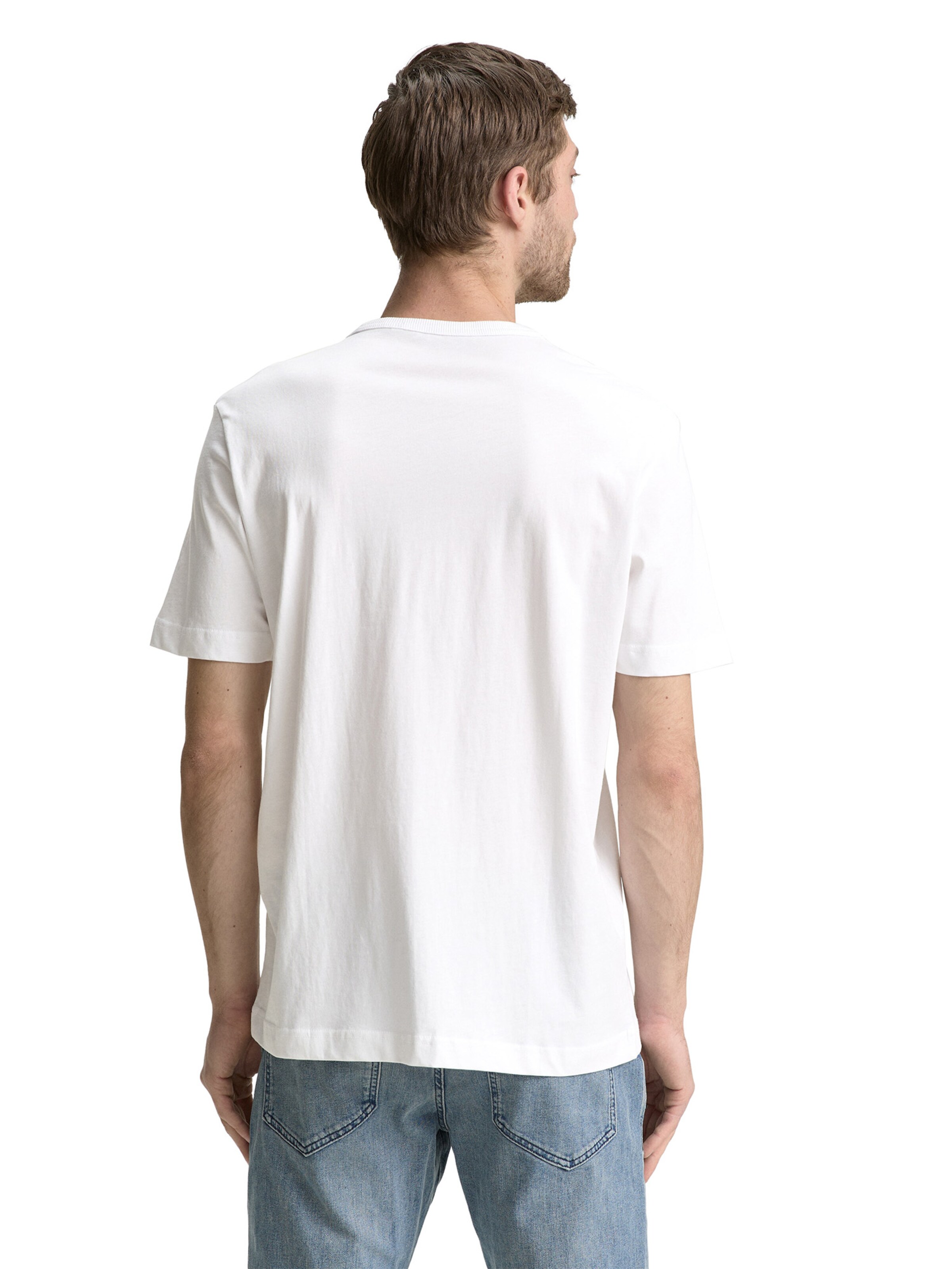 TOM TAILOR T-Shirt in Weiß