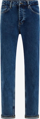 Tapered Jeans de la WE Fashion pe albastru: față