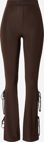 Daisy Street Flared Leggings in Brown: front