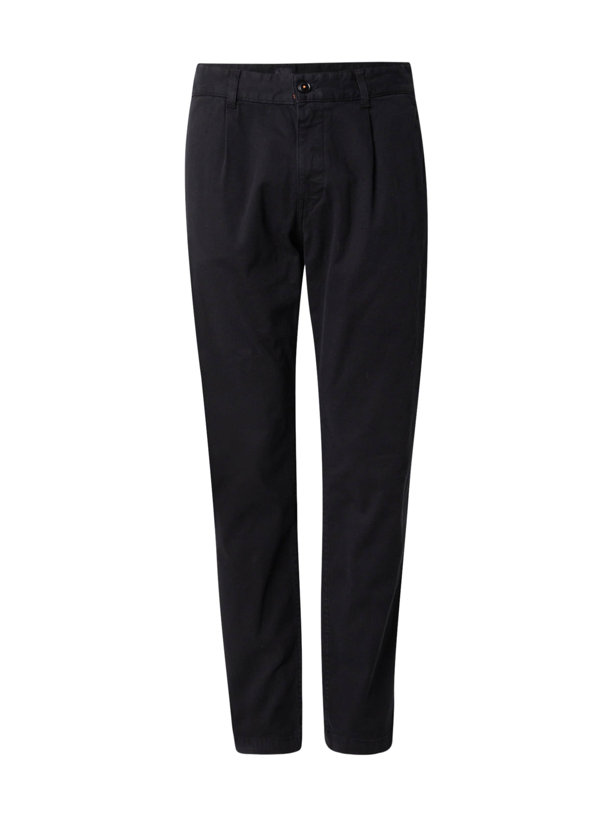 BOSS Regular Farkut värissä musta: etupuoli