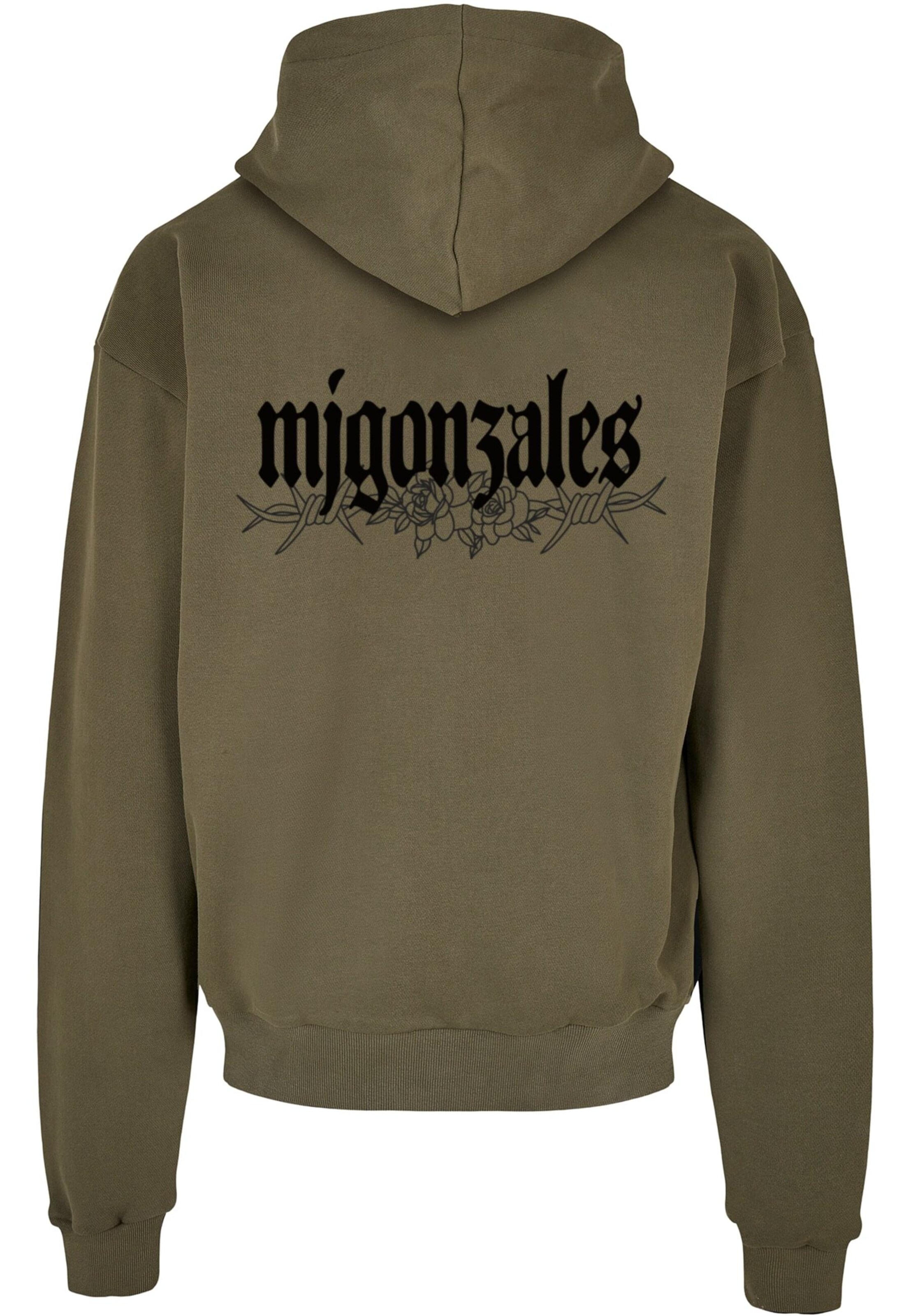 MJ Gonzales Mikina 'Barbed Bloom' – zelená