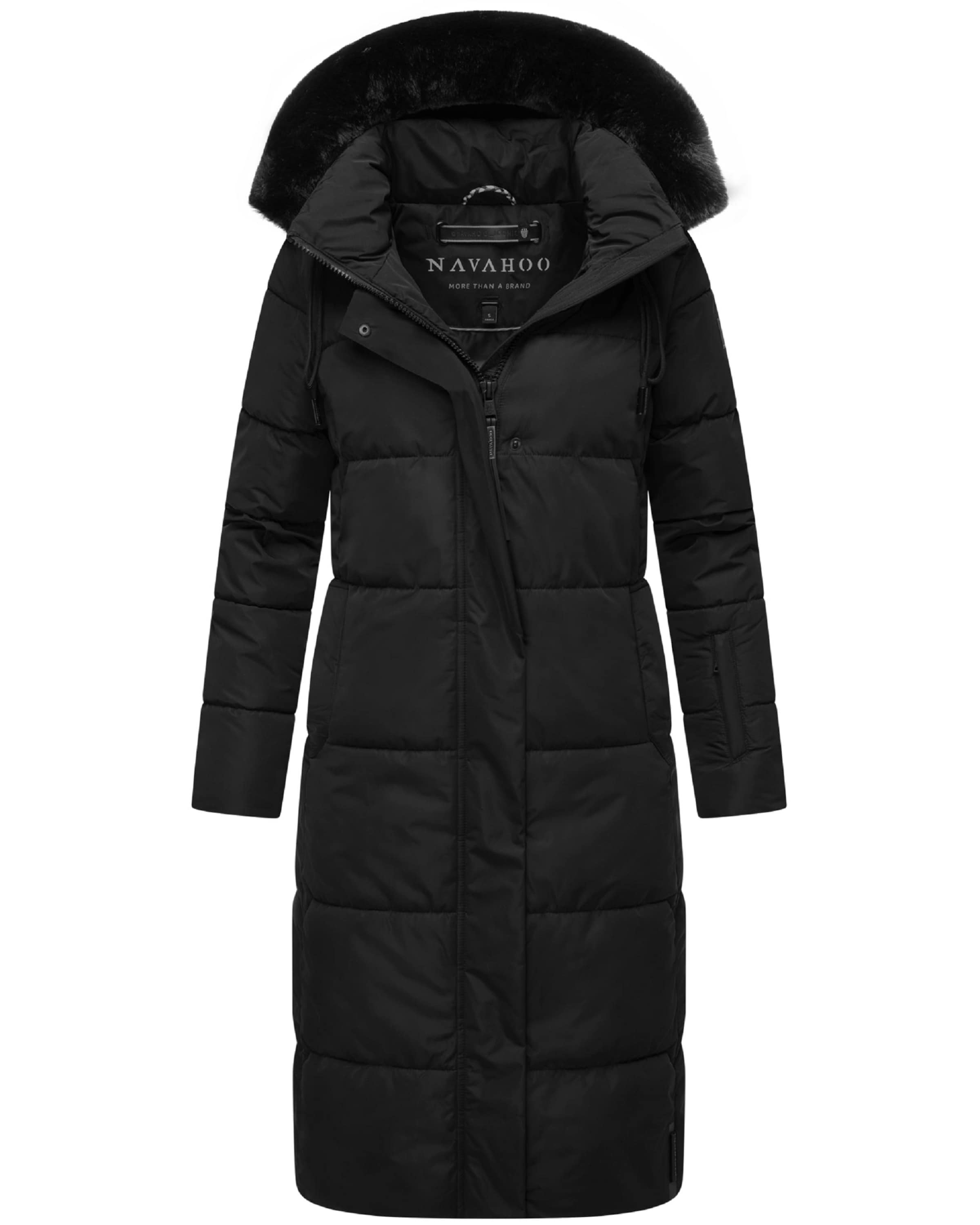 NAVAHOO Winter coat 'Blitzliebe XIV' in Black