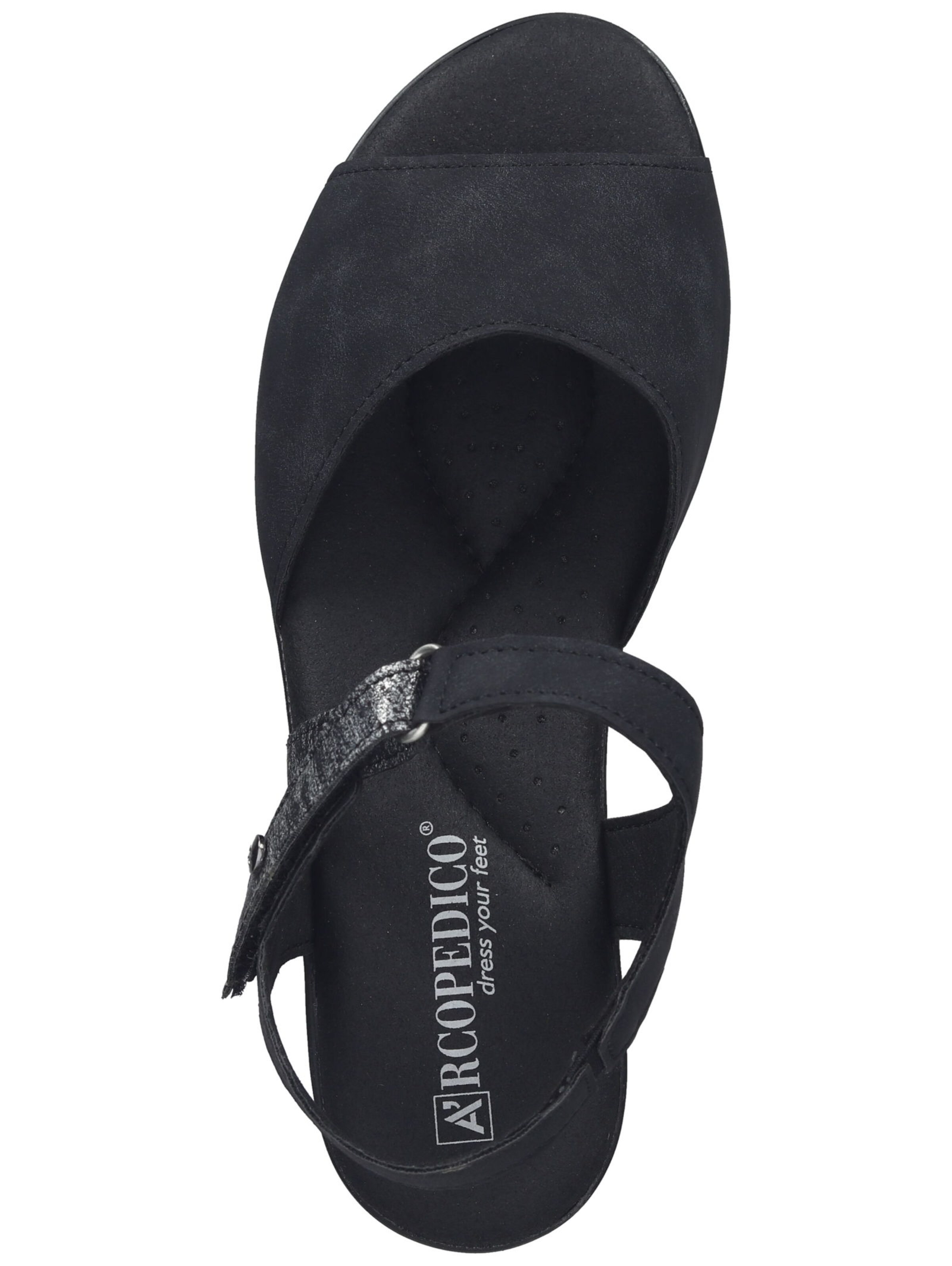 Arcopedico Sandale in Schwarz