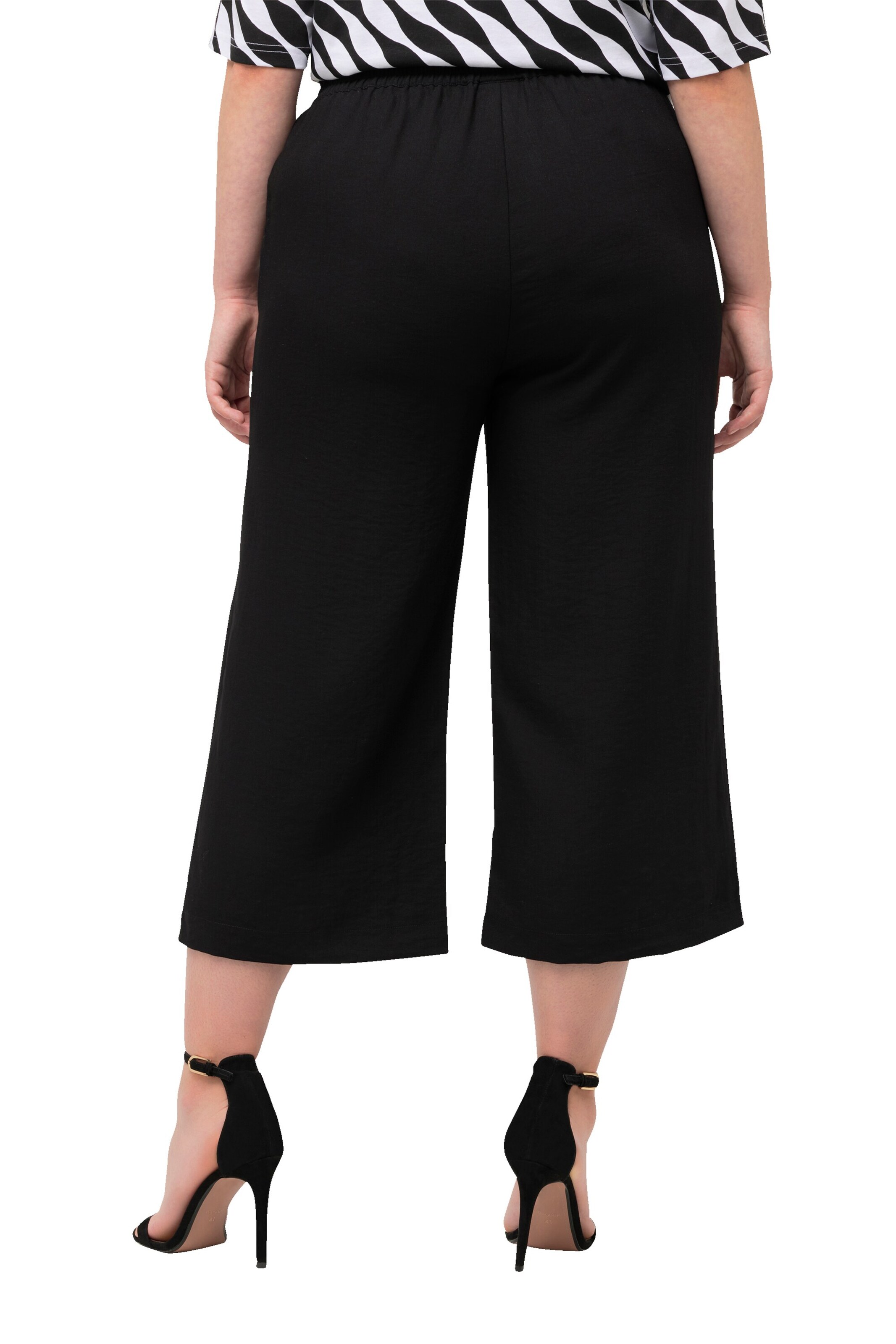 Ulla Popken Wide leg Trousers in Black