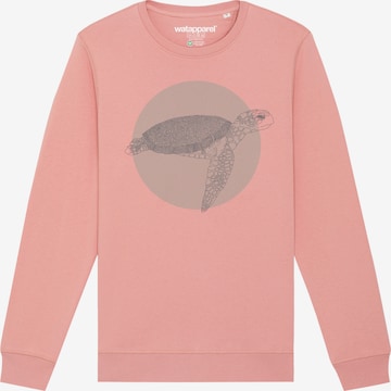 Watapparel Sweatshirt ' Meeresschildkröte ' in Roze: voorkant