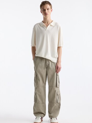 Loosefit Pantalon cargo Pull&Bear en gris