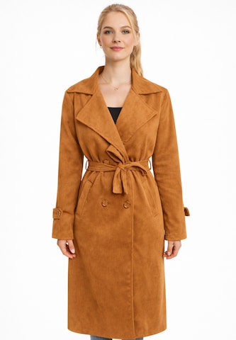 Elara Mantel in Braun: Vorderseite