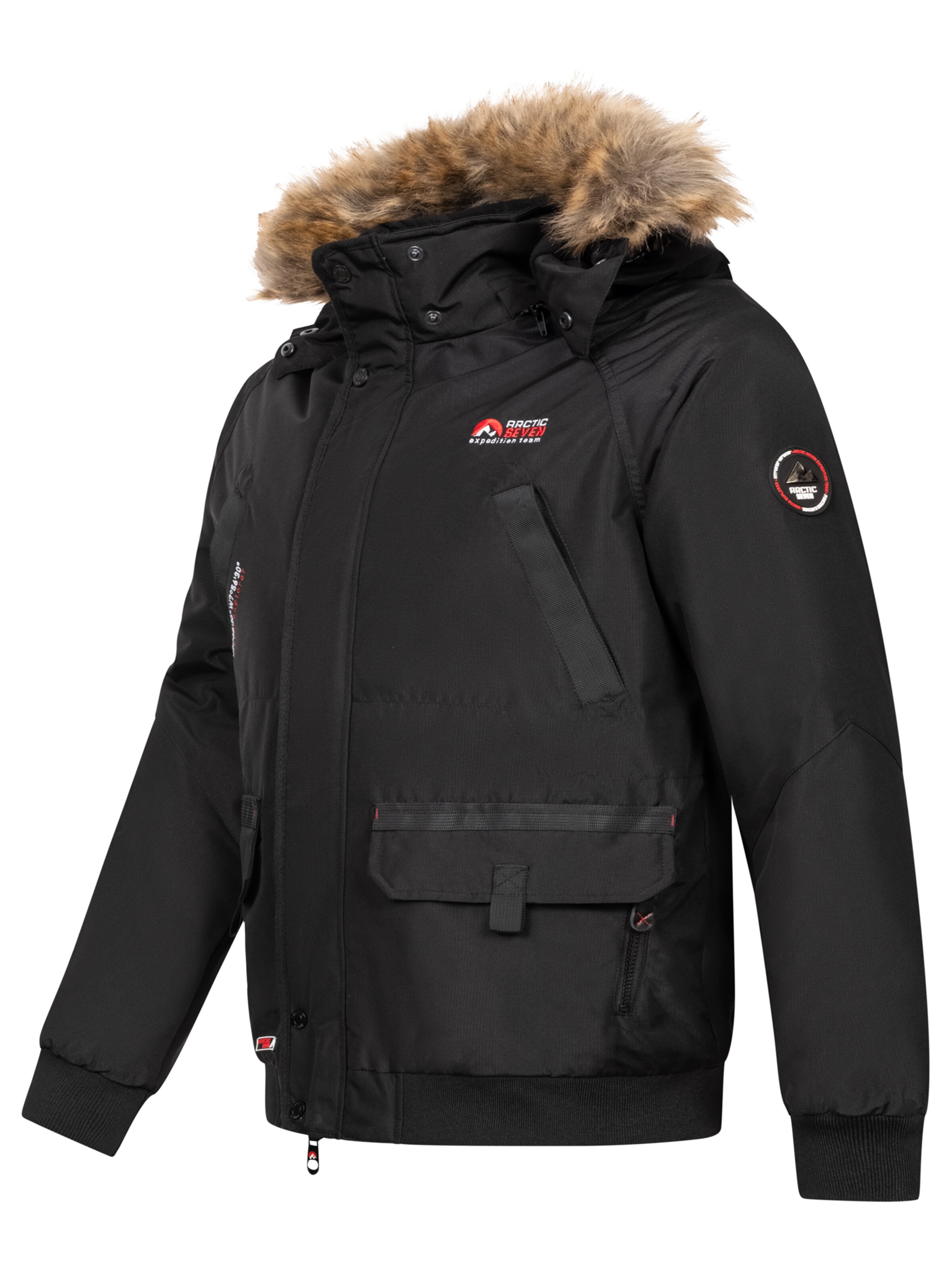Arctic Seven Winter jacket 'Arthuro' in Black