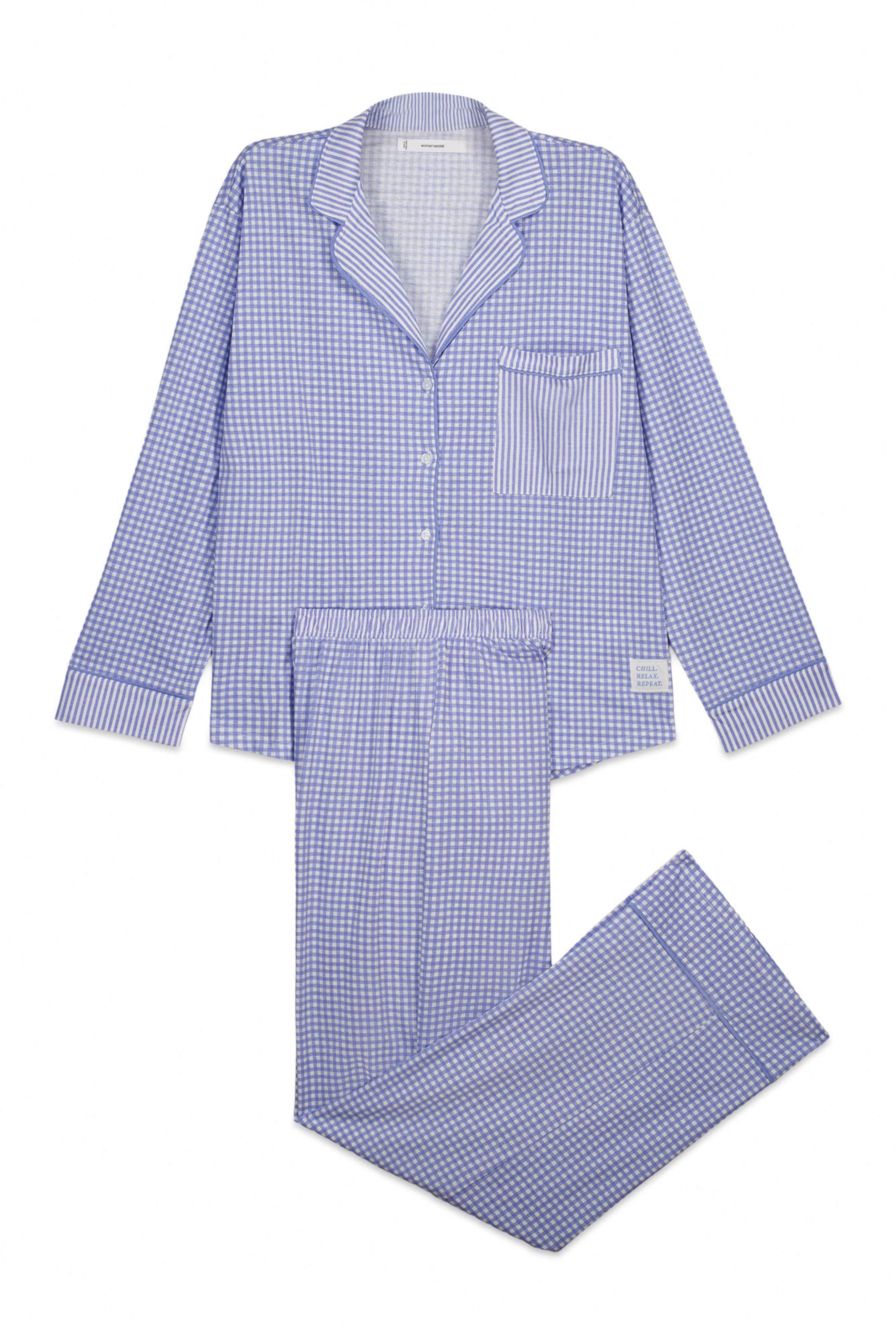 Women' Secret Pyjama in Blauw: voorkant