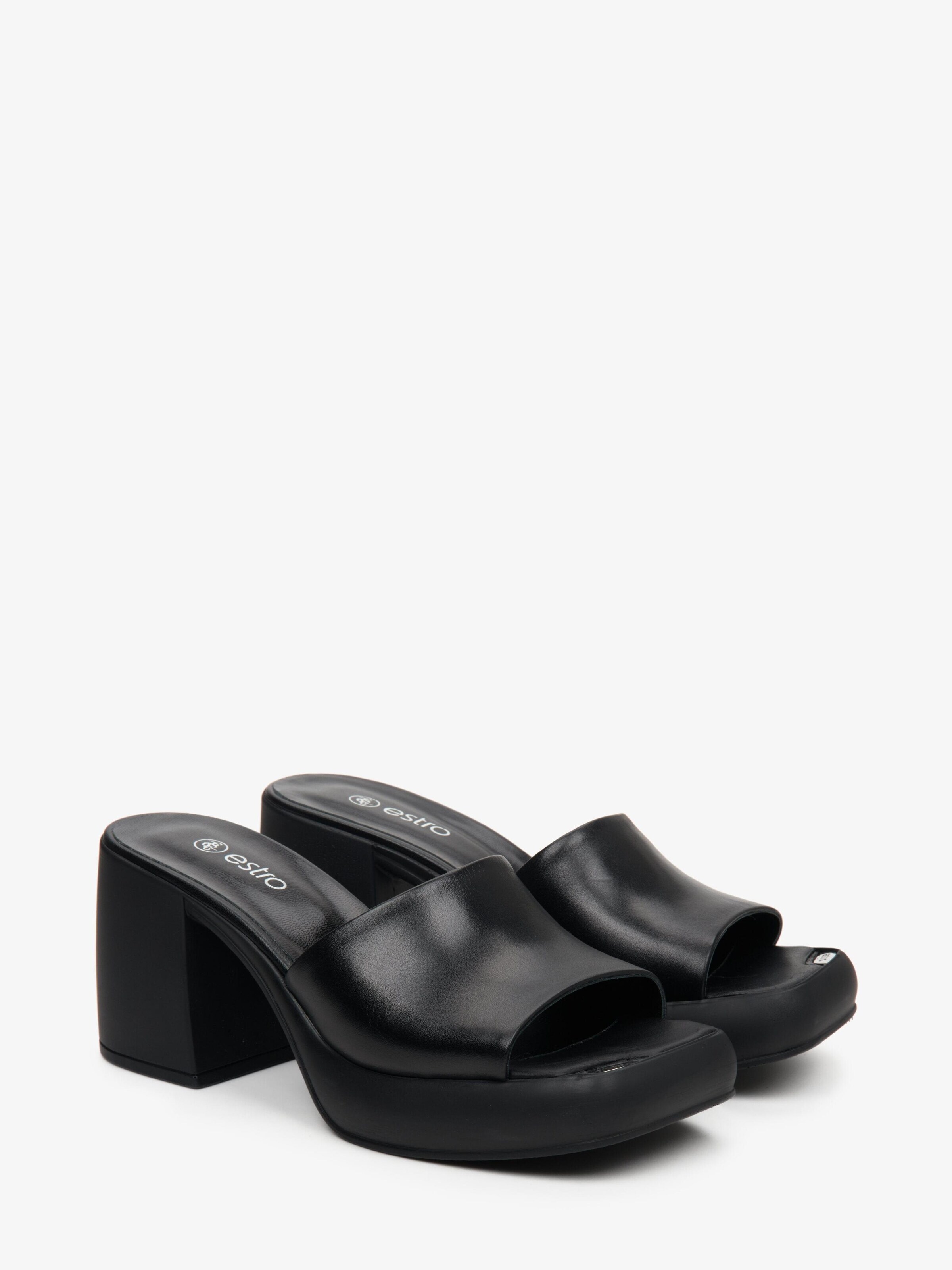 Estro Klapki '54-2301' w kolorze czarny