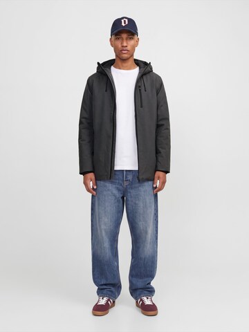 JACK & JONES Φθινοπωρινό και ανοιξιάτικο μπουφάν 'JJSAGE' σε γκρι