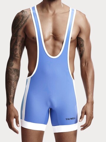 TAUWELL Athletic Underwear 'Fitness Wrestling' in Blue: front
