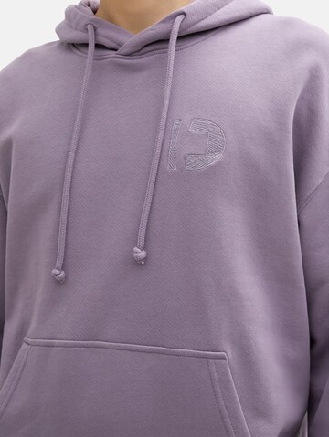 TOM TAILOR DENIM Sweatshirt in Purple