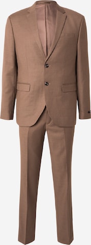 Jack & Jones Premium Anzug 'JPRSOLARIS' in Braun: Vorderseite