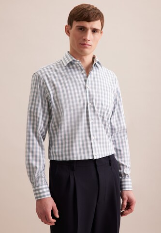 SEIDENSTICKER Regular fit Business shirt in Green: front