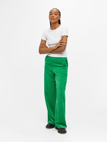 OBJECT - Perna larga Calças 'RITA' em verde
