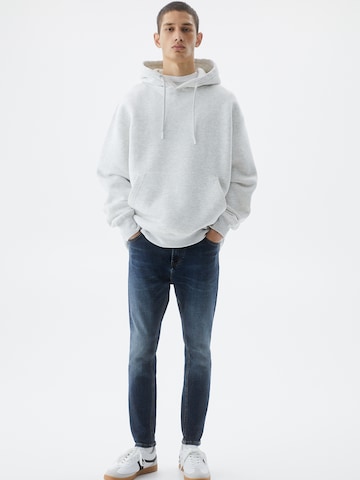 Pull&Bear Slimfit Kavbojke | modra barva