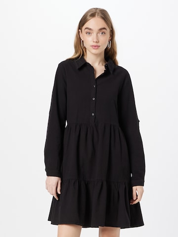 Kaffe Shirt Dress 'Naya' in Black: front