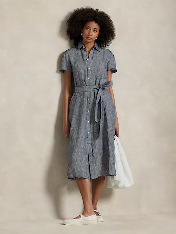 Polo Ralph Lauren Sukienka koszulowa w kolorze niebieski: przód