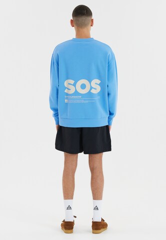 SOS Sweatshirt 'Bovec' in Blau